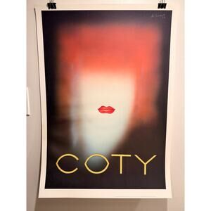 Vintage 1980 Coty by Charles Loupot Art Print Lithograph Poster